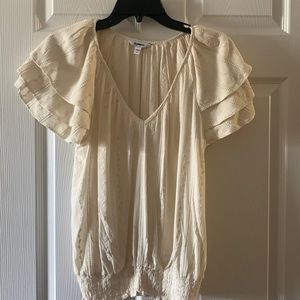 Flutter sleeve top from express